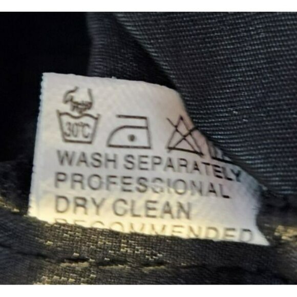 Qianzi 2pc Set L Black Tan Embroidered 65/35 Cotton Blend Desi Fusion Ethnic - Picture 4 of 13